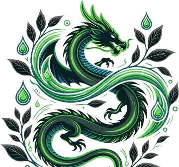 Green dragon mark for Elixir, the kiwi flavor