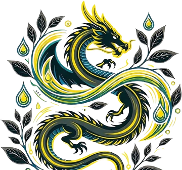 Yellow dragon mark for Goldscale, the mango flavor
